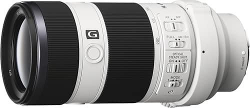 Alt View 1. Sony - 70-200mm f/4 G E-Mount Telephoto Zoom Lens - White.