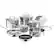 Angle. Cuisinart - Professional Series 13-Piece Stainless Set - Stainless Steel.