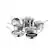 Angle. Cuisinart - Professional Series 11 Piece Stainless Set - stainless Steel.