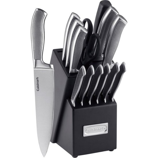 Cuisinart Classic 15pc Stainless Steel Knife Block Set - C77ss