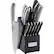 Left. Cuisinart - Classic Collection 15-Piece Cutlery Set - Black.
