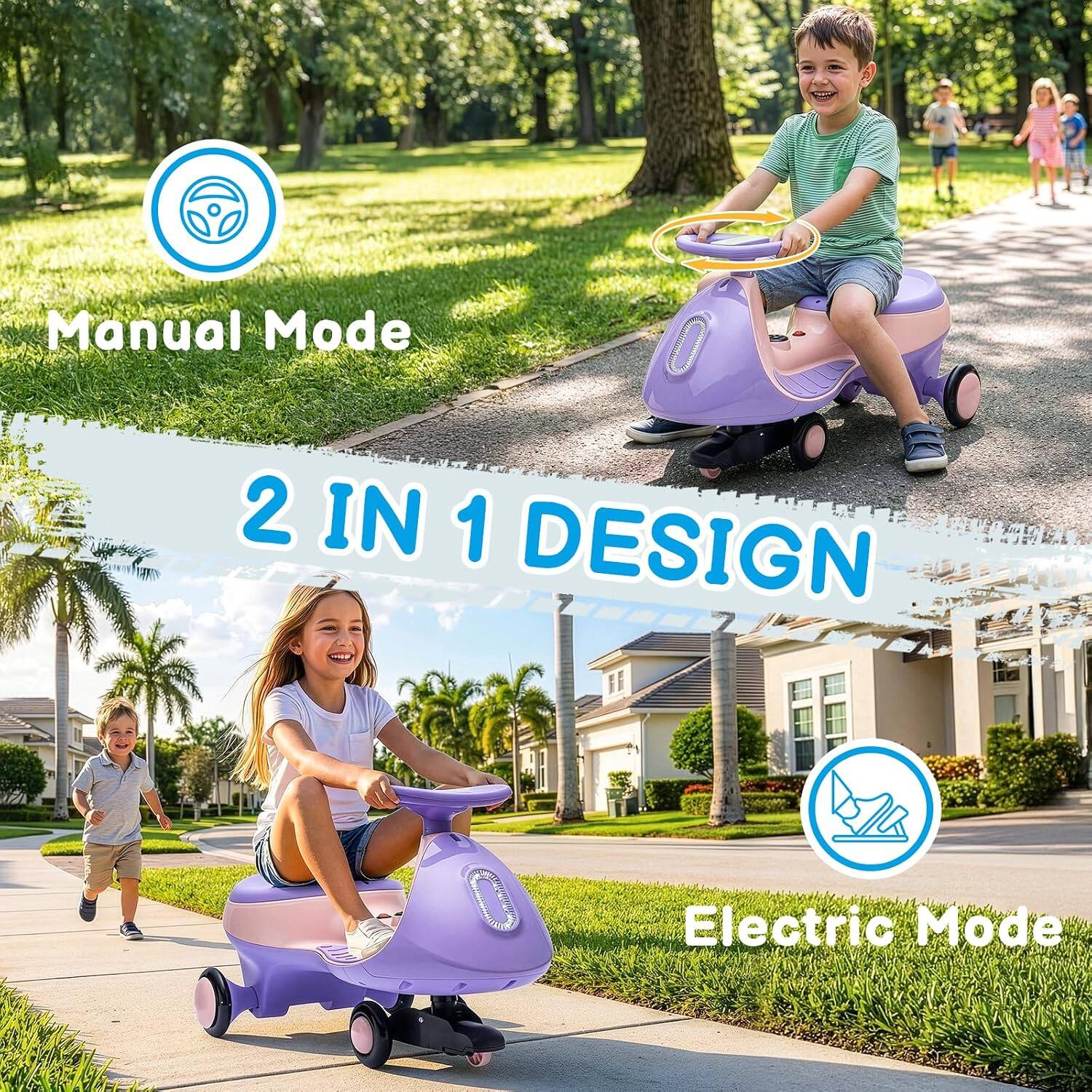 Manual Mode  
2 IN 1 DESIGN  
Electric Mode