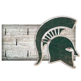 Fan Creations - Michigan State Spartans 6" x 12" Mounted Key Holder - Multicolor