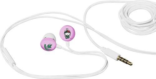 Front Standard. Tribeca - Hello Kitty Michigan State Earbud Headphones.