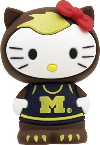 Front Standard. Tribeca - Hello Kitty Michigan Wolverines 4GB USB 2.0 Flash Drive.