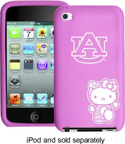Front Standard. Tribeca - Hello Kitty Auburn Tigers Case for 4th-Generation Apple® iPod® touch - Pink.