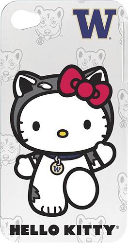 Front Standard. Tribeca - Hello Kitty Washington Huskies Case for Apple® iPhone® 4 and 4S.