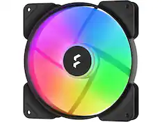 Front. Fractal Design - Aspect 14 RGB PWM Cooling Fan - 3 Pack - Black.