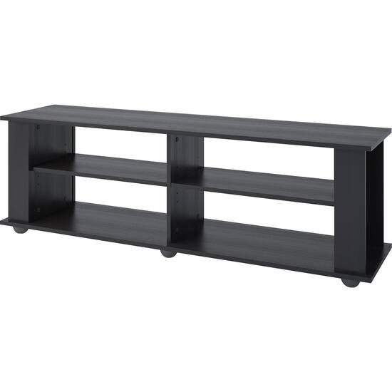 CorLiving Fillmore Black Wooden TV Stand for TVs up to 75