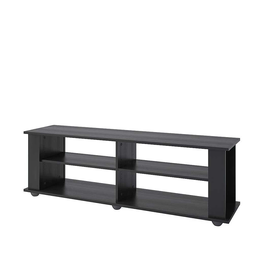 Alt View 32. CorLiving - Fillmore Black Wooden TV Stand, for TVs up to 75" - Ravenwood Black.