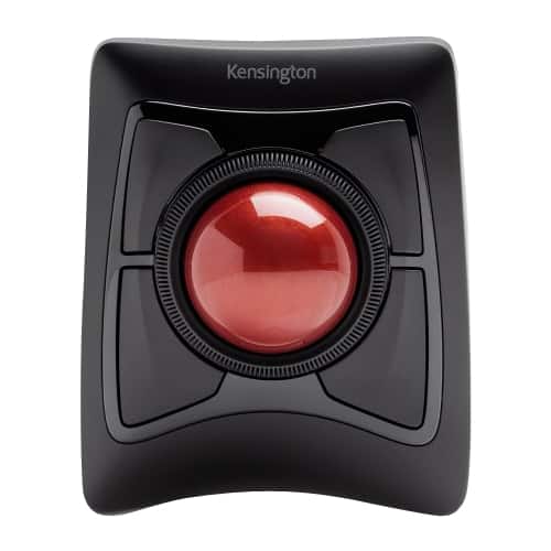Front. Kensington - Expert Wireless Trackball Ambidextrous Mouse - Black.