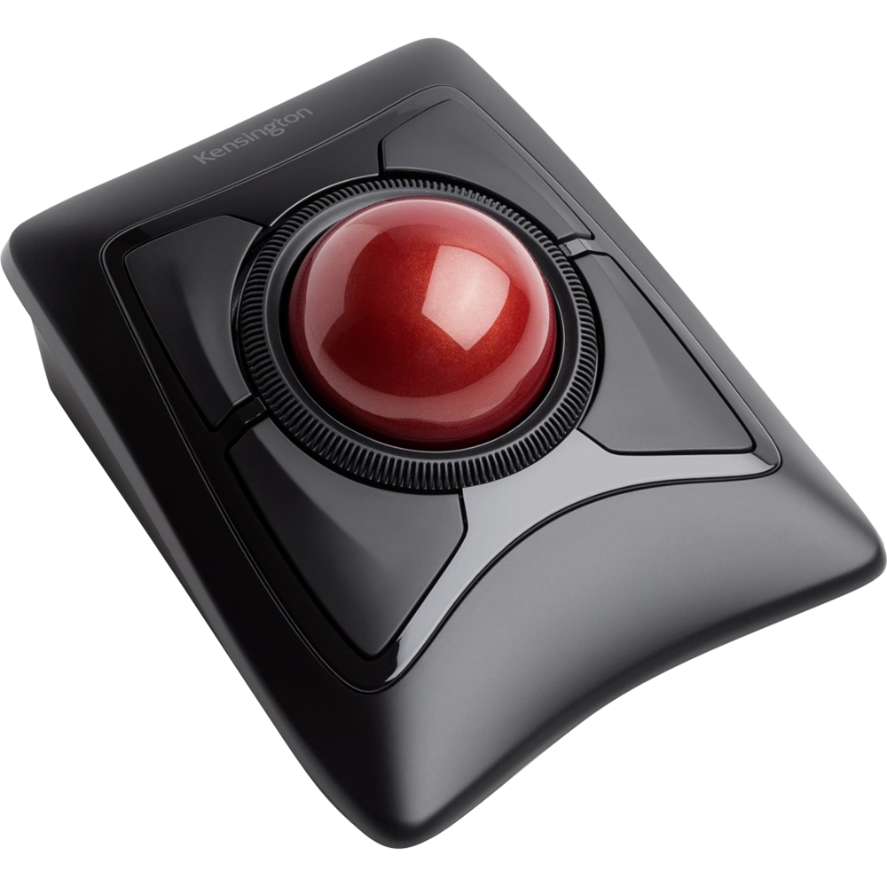 Left View: Kensington - Expert Wireless Trackball Mouse - Black