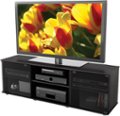 Alt View Zoom 1. CorLiving - Holland Black Wooden TV Stand, for TVs up to 75" - Ravenwood Black.