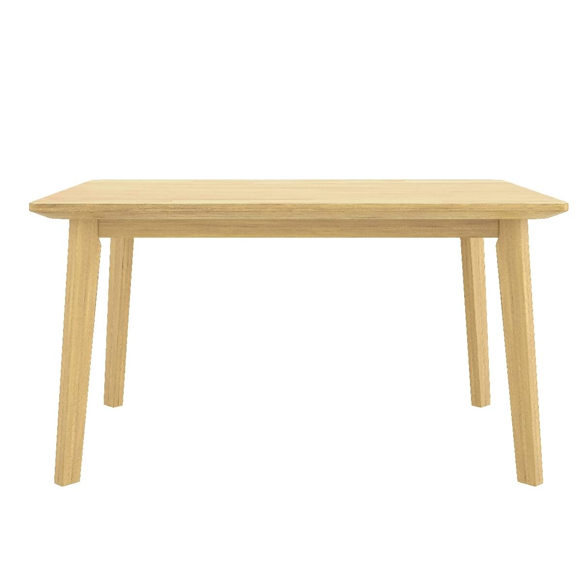 Alt View 8. Loheer - Loheer 5 Piece Dining Set, Natural Wood Dining Set for 4 with Upholstered Chairs - Natural.