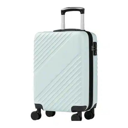 Front. Yardgrace - 28" Hard Shell ABS Carry-On Luggage, Lightweight Expandable Suitcase with Double Spinner Wheels & Lock - Green.