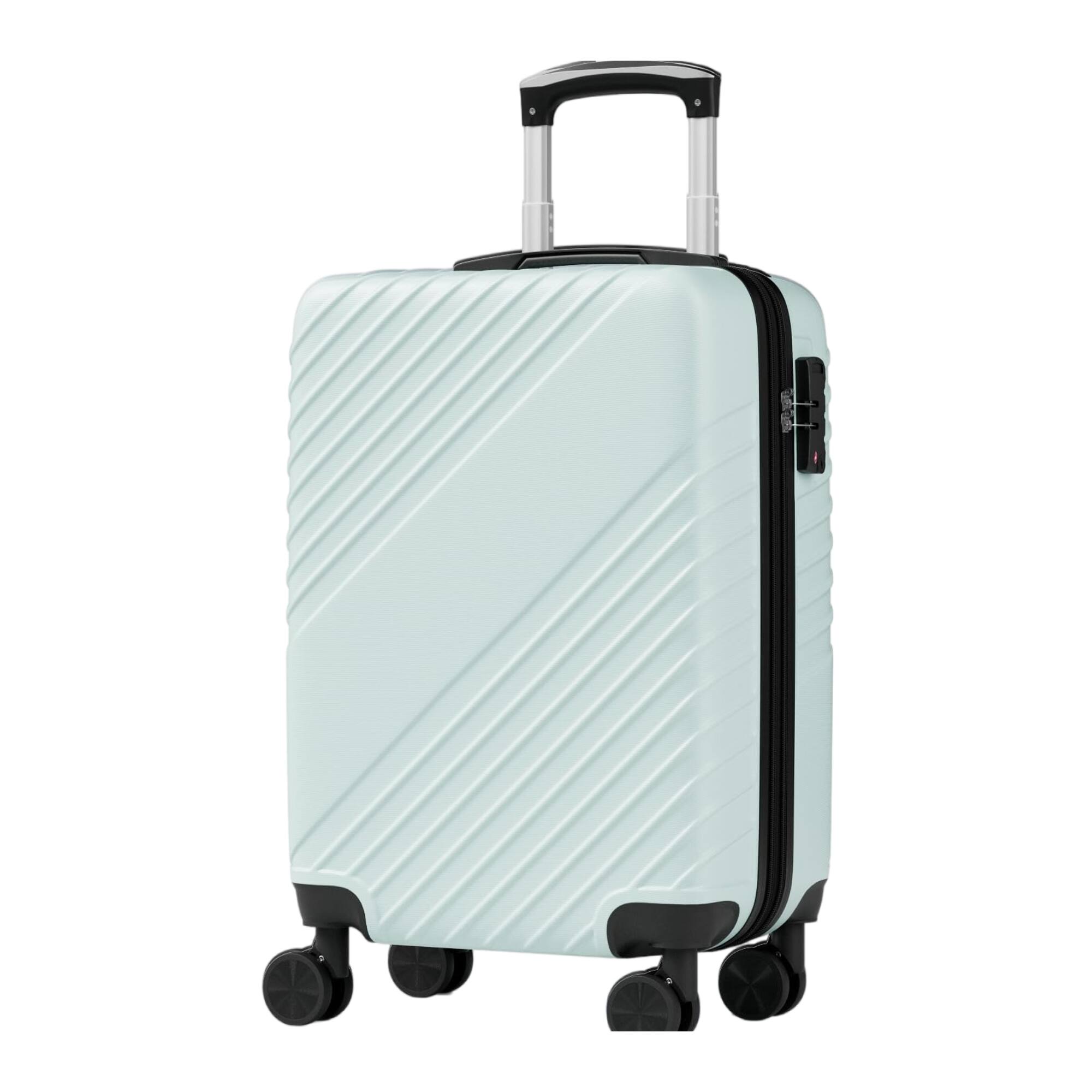 Front. Yardgrace - 28" Hard Shell ABS Carry-On Luggage, Lightweight Expandable Suitcase with Double Spinner Wheels & Lock - Green.