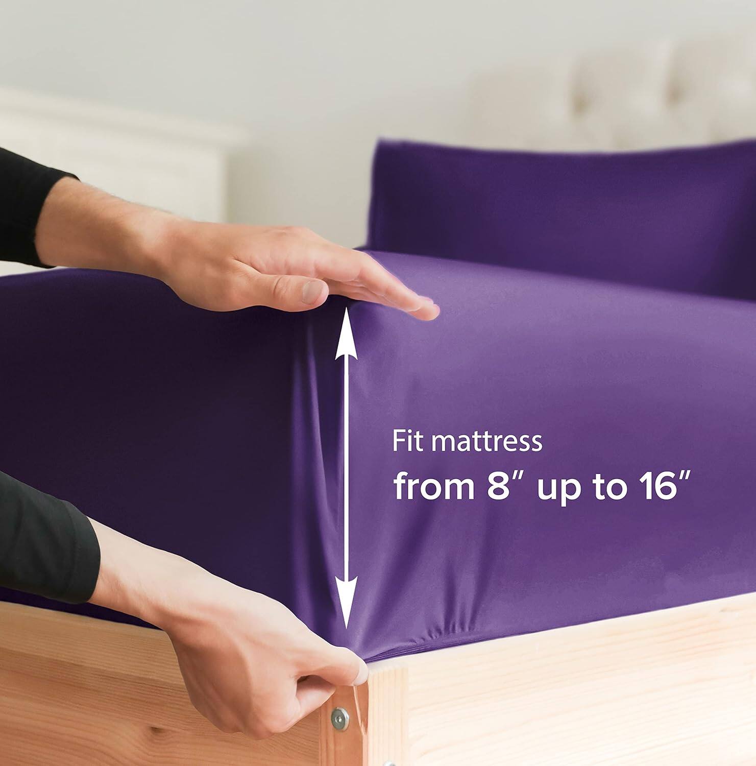 Fit mattress from 8" up to 16"