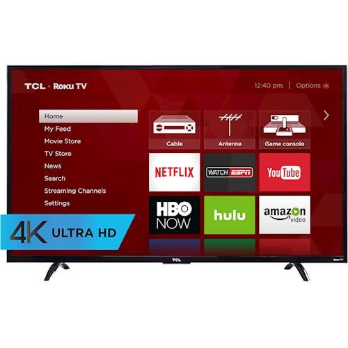 Tcl 43 Class 43 Diag Led 2160p Smart 4k Ultra Hd Tv Roku Tv Black 43up130 Best Buy 2153