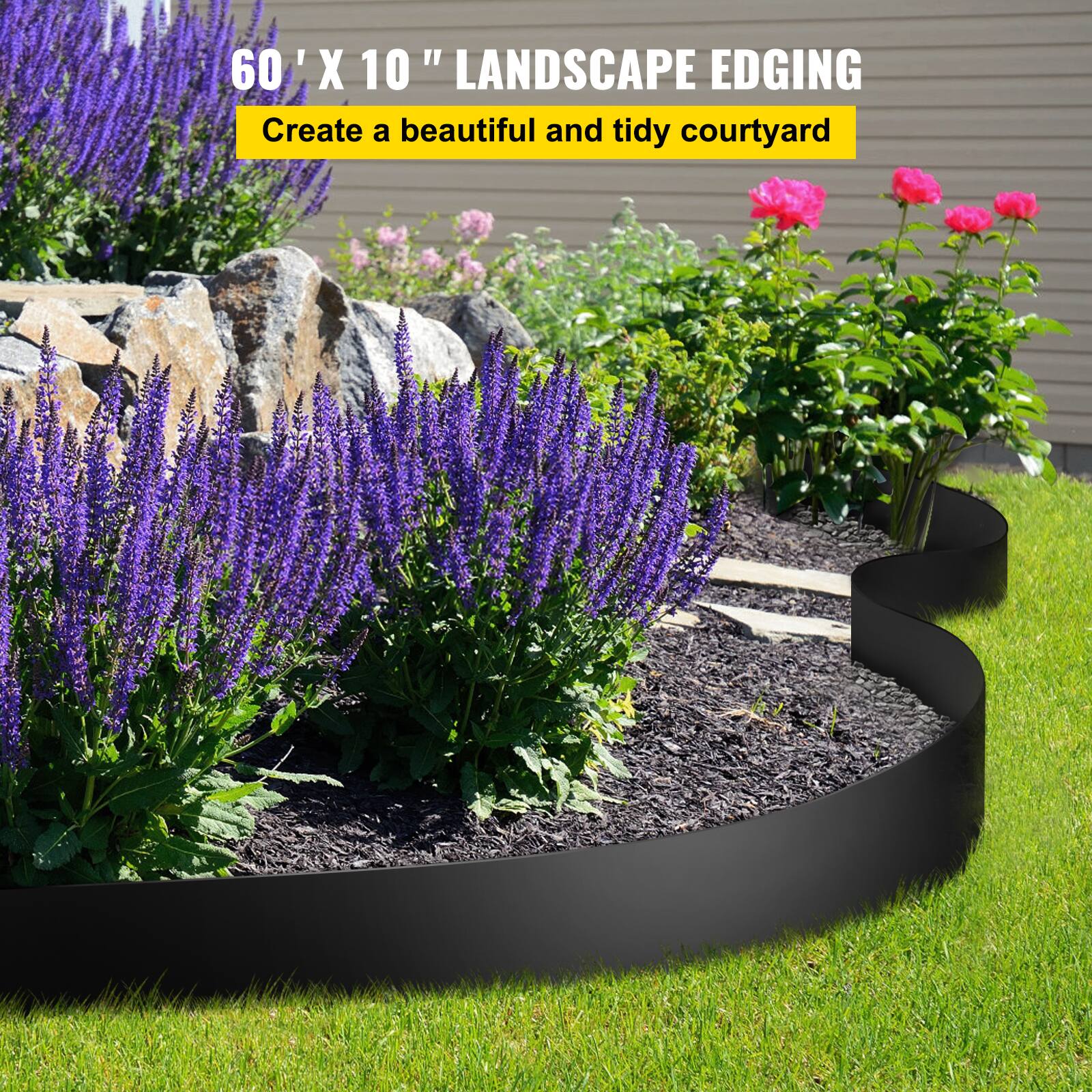 60' X 10" LANDSCAPE EDGING  
Create a beautiful and tidy courtyard