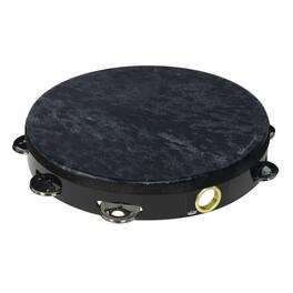Remo - TA-8110-70-SD015 Wild Tambourine, Pre-Tuned Skyndeep Head, 10" Diameter, Single-Row 8 Jingles