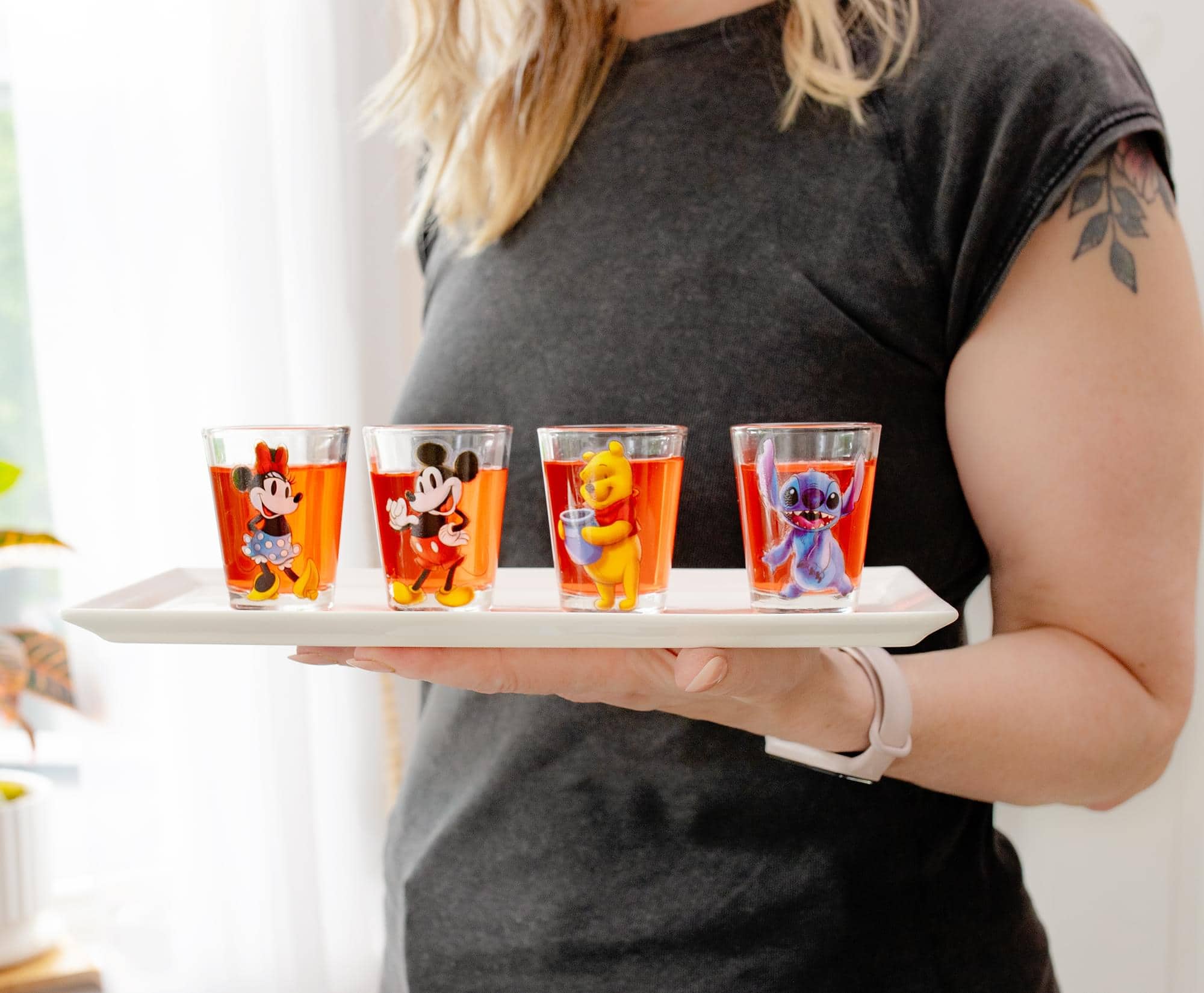 Disney Classic Characters 2 Ounce Mini Shot Glasses | Set of 4