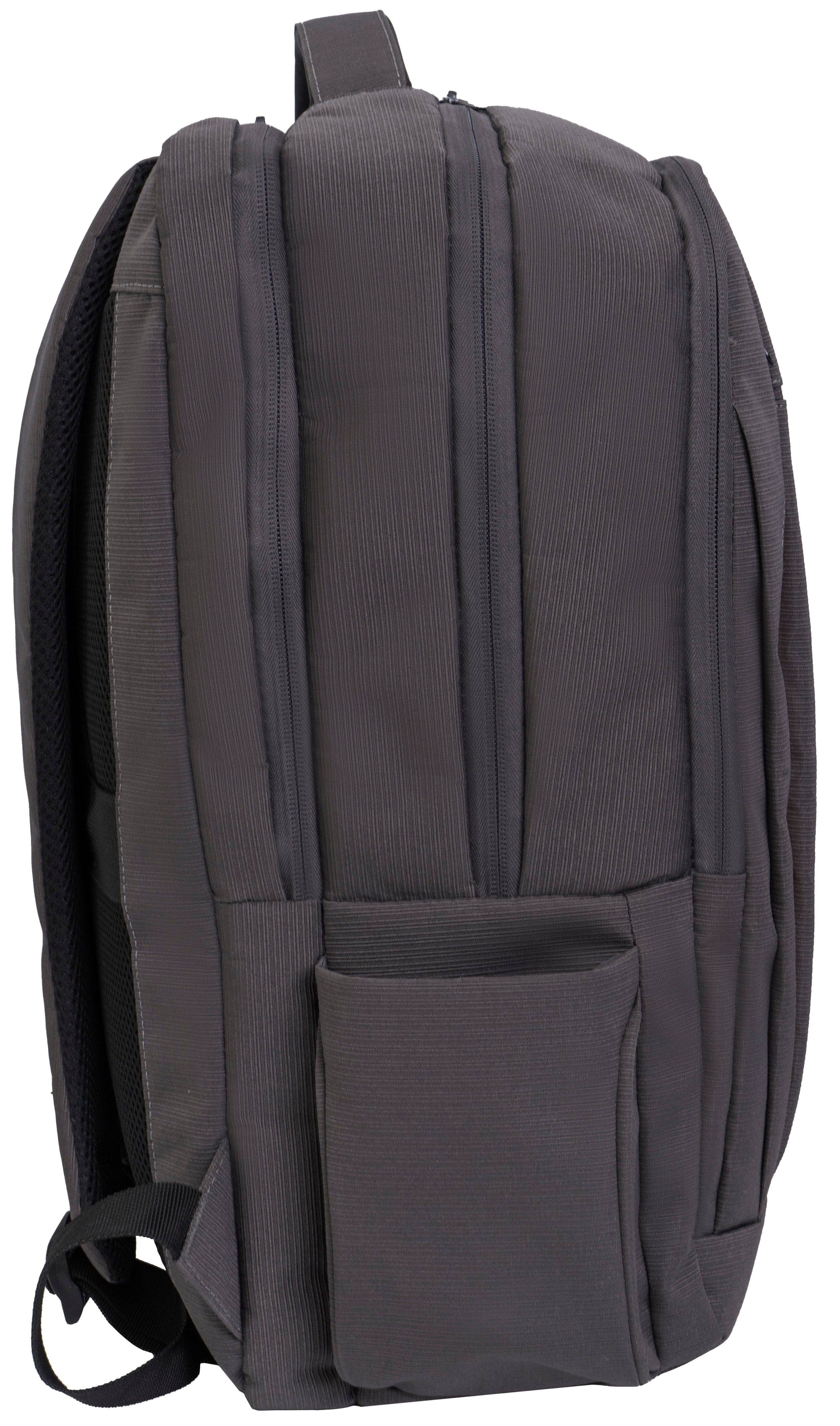 Alt View 1. Jack Abrahams - Jack Abrahams The Columbia Twill Nylon Workbook Backpack 22L - Gray - Gray.