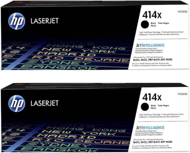 HP - 414X High-Yield Toner Cartridge 2-Pack - Black