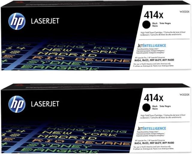 HP - 414X High-Yield Toner Cartridge 2-Pack - Black