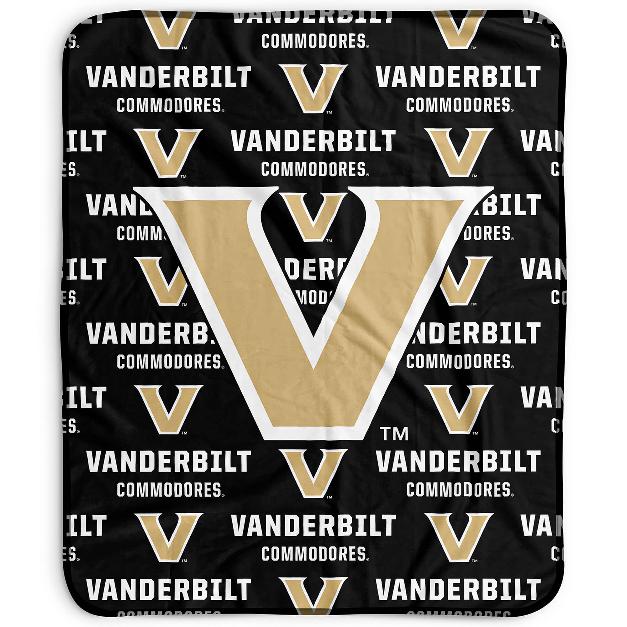 Pegasus - Vanderbilt Commodores 50" x 60" Repeat Wordmark Fleece Blanket - Multicolor
