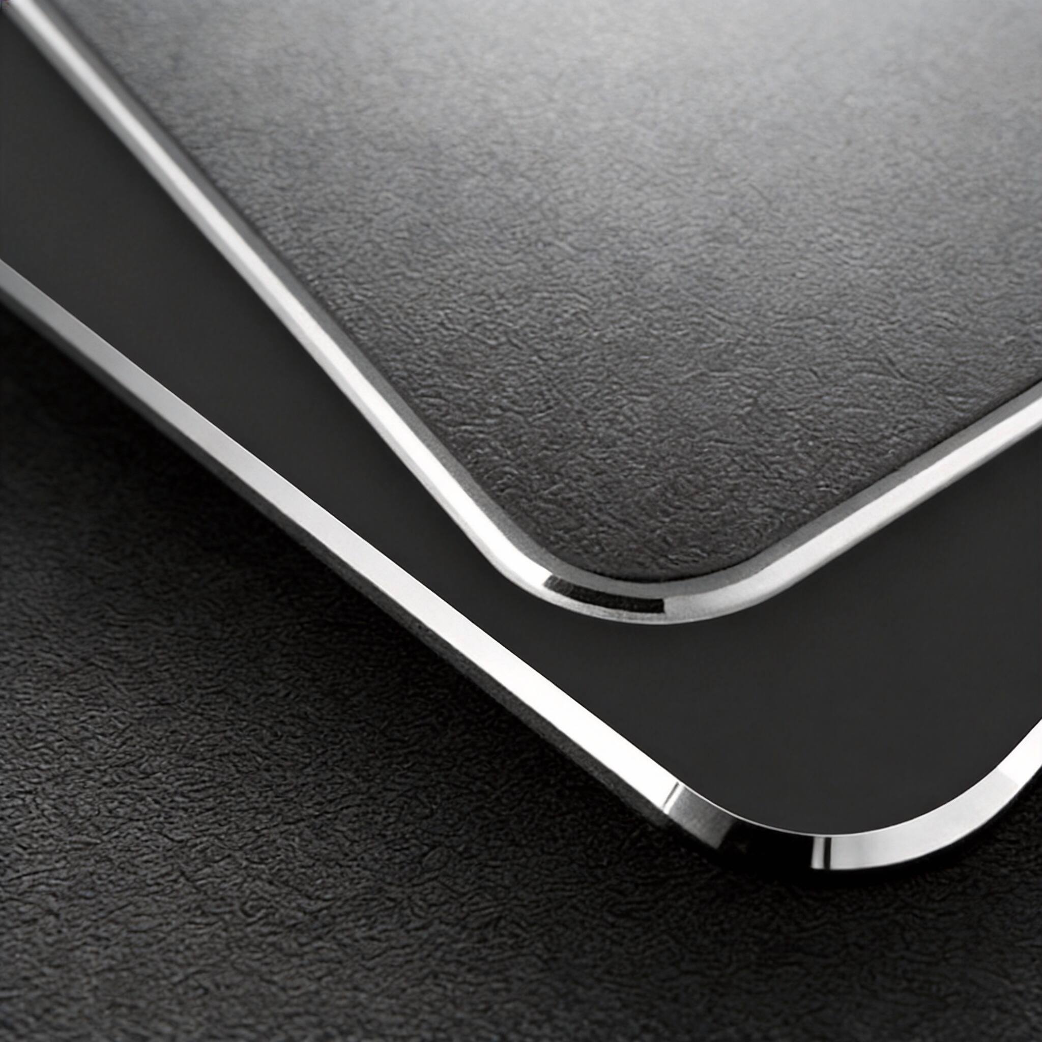 Alt View 1. Frangdom - Metal Aluminum Gaming Mouse Pad Double Sided Waterproof - Black 9.45 X 7.87 inch.