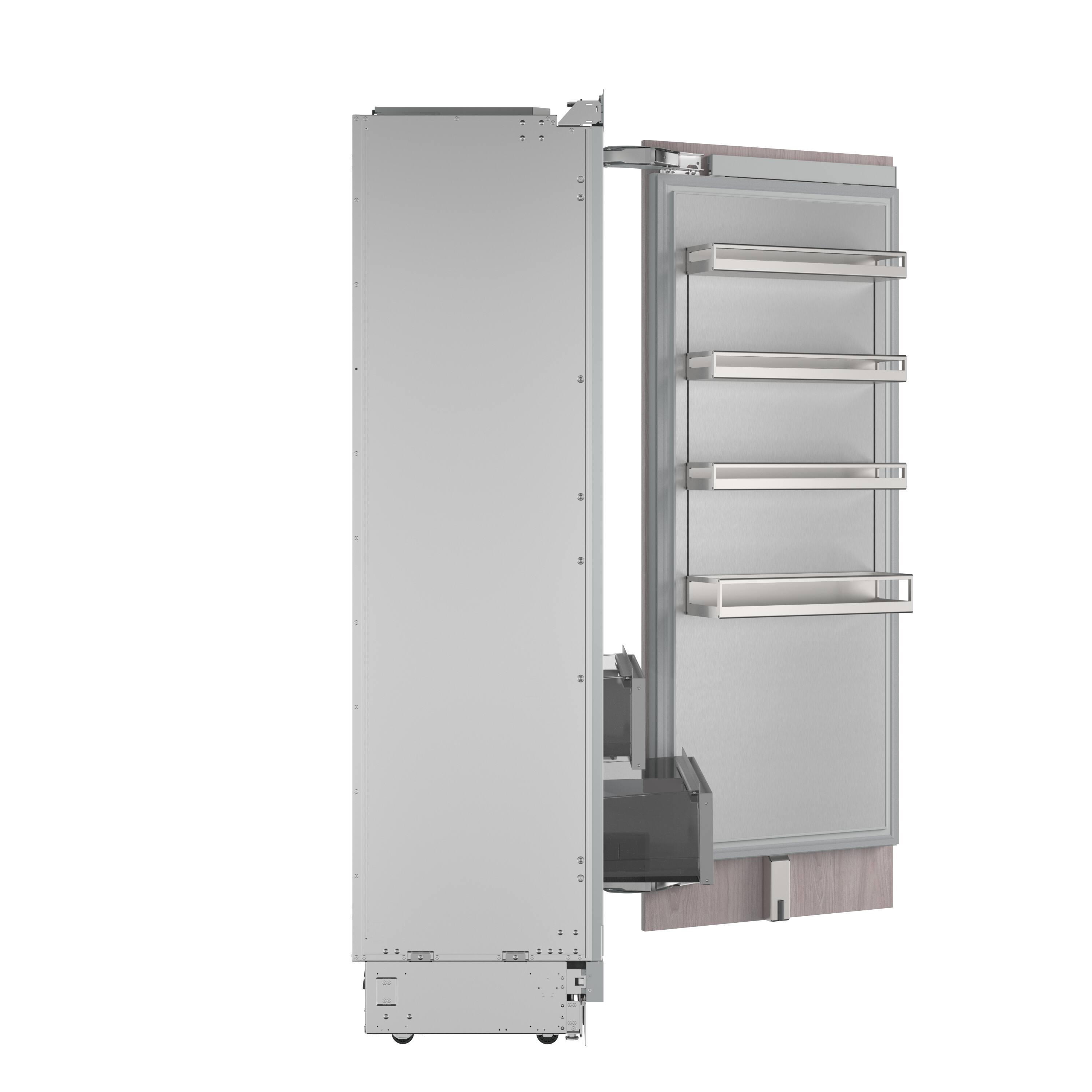 Alt View 5. Thermador - Freedom Collection 30 in Wide 18.1 Cu. Ft. Smart Built-in Column Refrigerator - Custom Panel Ready.
