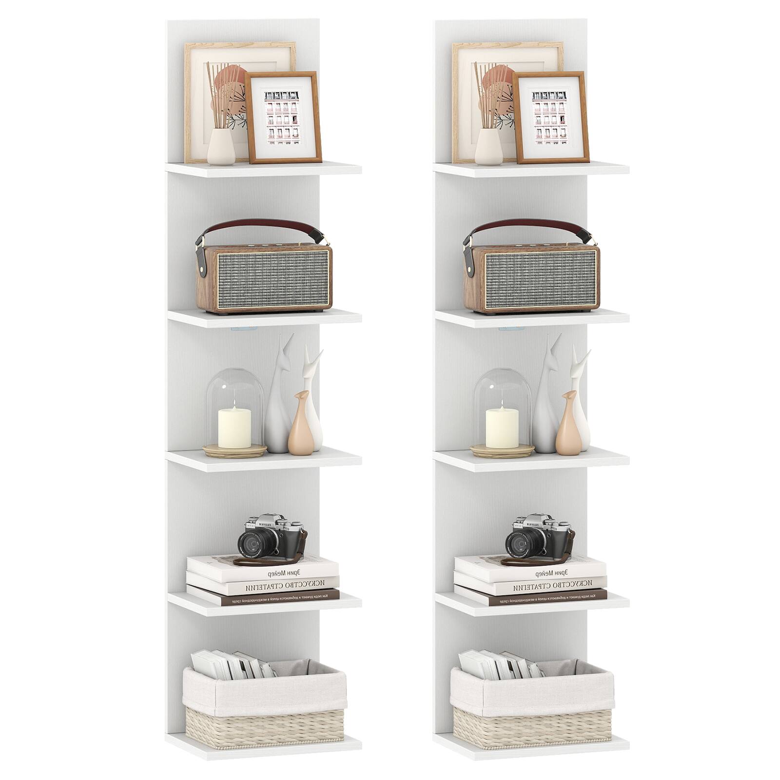 White Wall Mounted Shelves