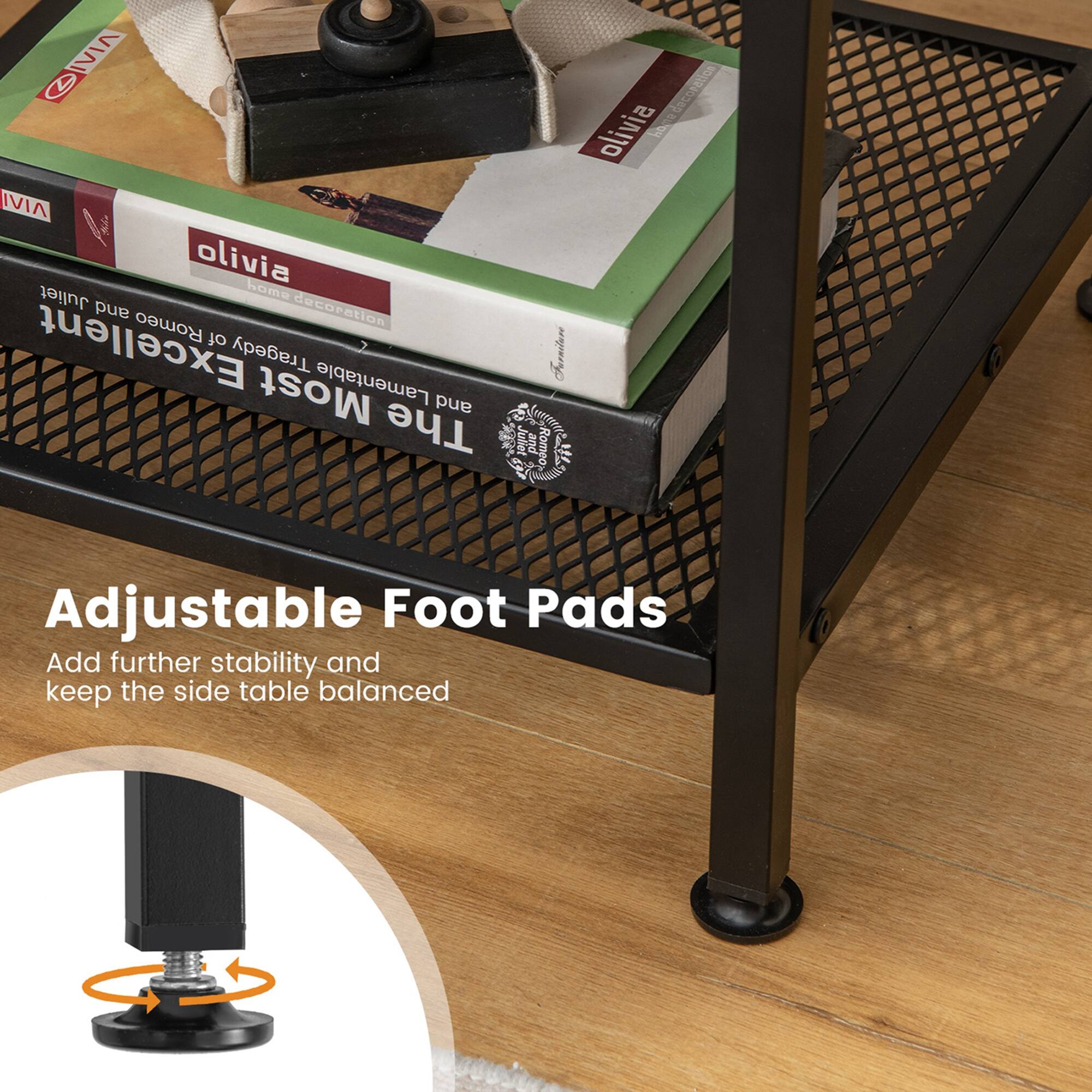 VIAE olivia IVIA olivia Juliet aw04 and Romeo decoration Excellent of Tragedy Fernitere Most Lamentable and The Juliet pUr Romeo Adjustable Foot Pads Add further stability and keep the side table balanced