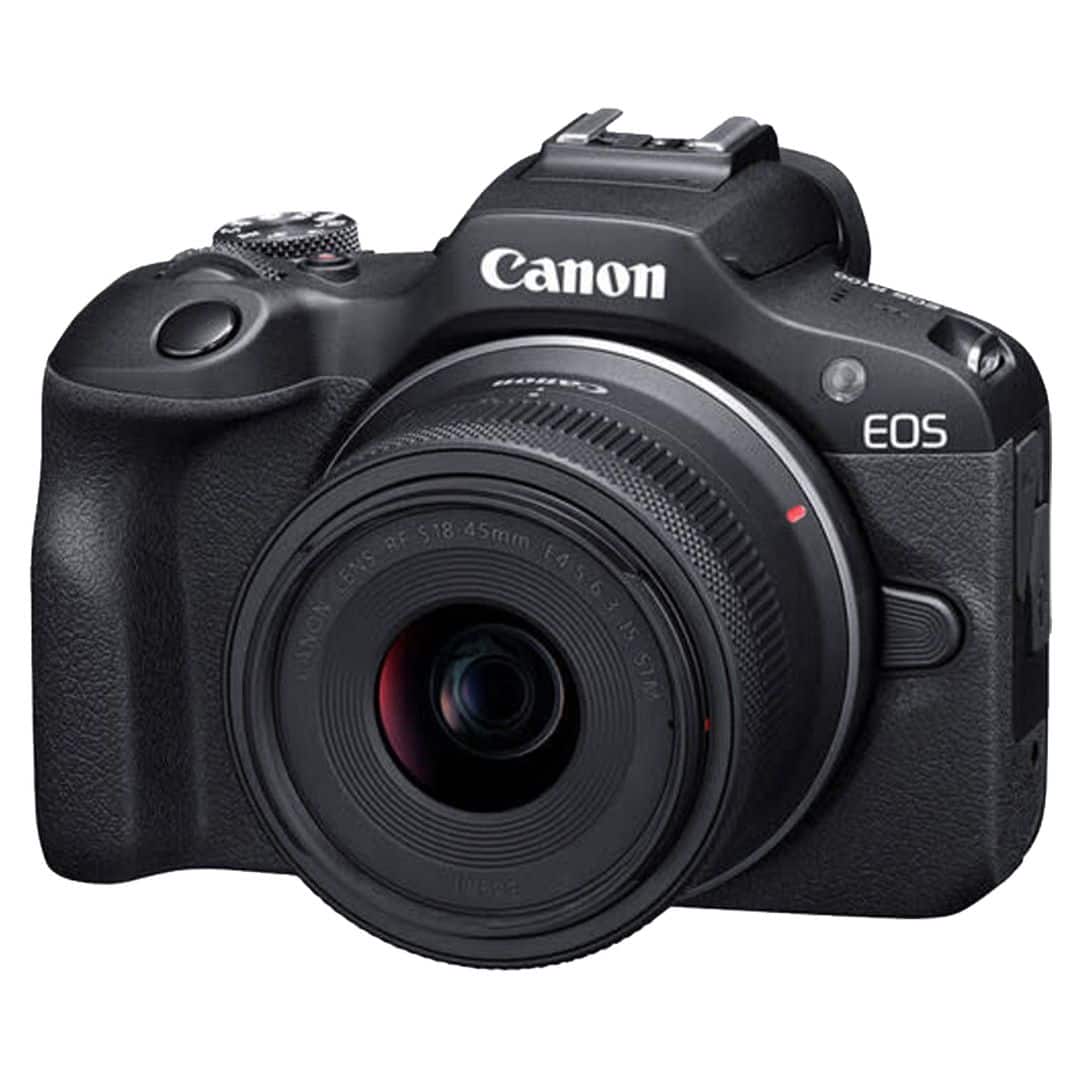Bundle Canon EOS R100 Mirrorless Camera with 18 45mm Lens + 64GB