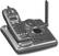 Angle Standard. Uniden - 2.4GHz Cordless Phone with Call-Waiting - Metallic charcoal/white.