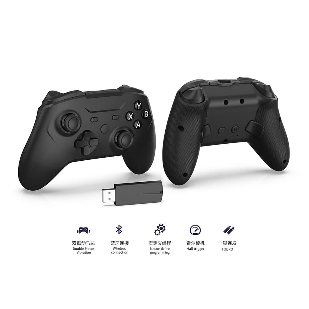 Dobe - TYX-3618B Steam Controller, Wireless Gaming Controller for Steam/Steam Deck/PC Windows/Laptop/PS3 - Black