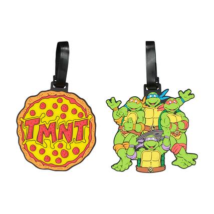 Front. Ful - Teenage Mutant Ninja Turtles 2-Piece Luggage Tag Set - MULTI.