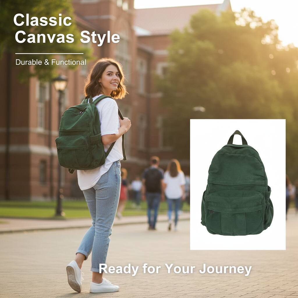 Classic Canvas Style  
Durable & Functional  
Ready for Your Journey