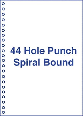 44 Hole Punch Spiral Bound