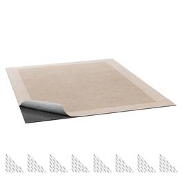 VEVOR - Rug Pad 5 x 7 ft, Non-slip Carpet Area Pad, Rug Mat Padding with Dual Surface Felt Cushion & Rubber Gripper - Light Gray
