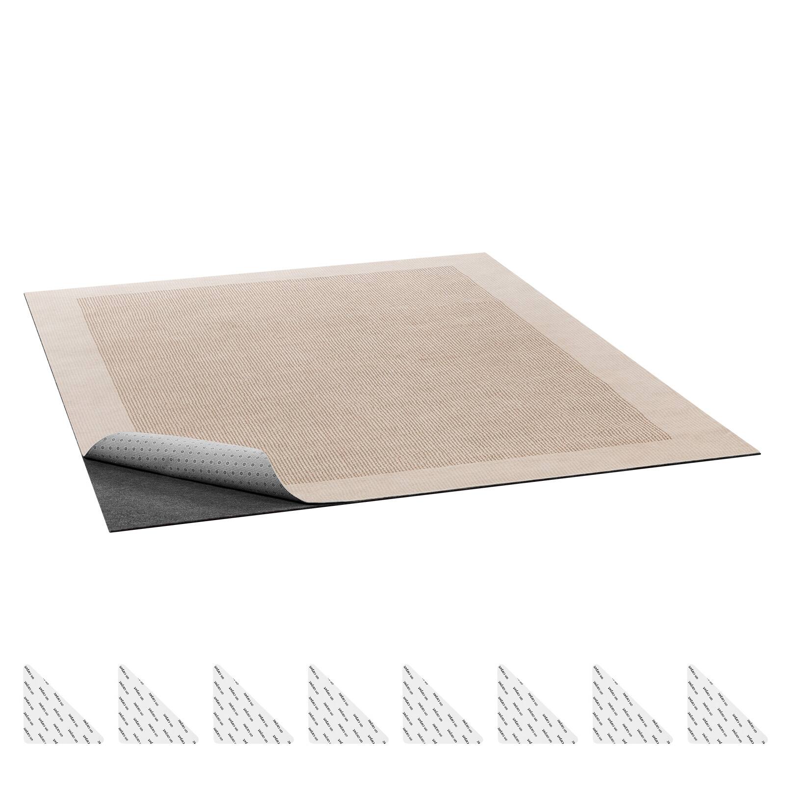Front. VEVOR - Rug Pad 5 x 7 ft, Non-slip Carpet Area Pad, Rug Mat Padding with Dual Surface Felt Cushion & Rubber Gripper - Light Gray.