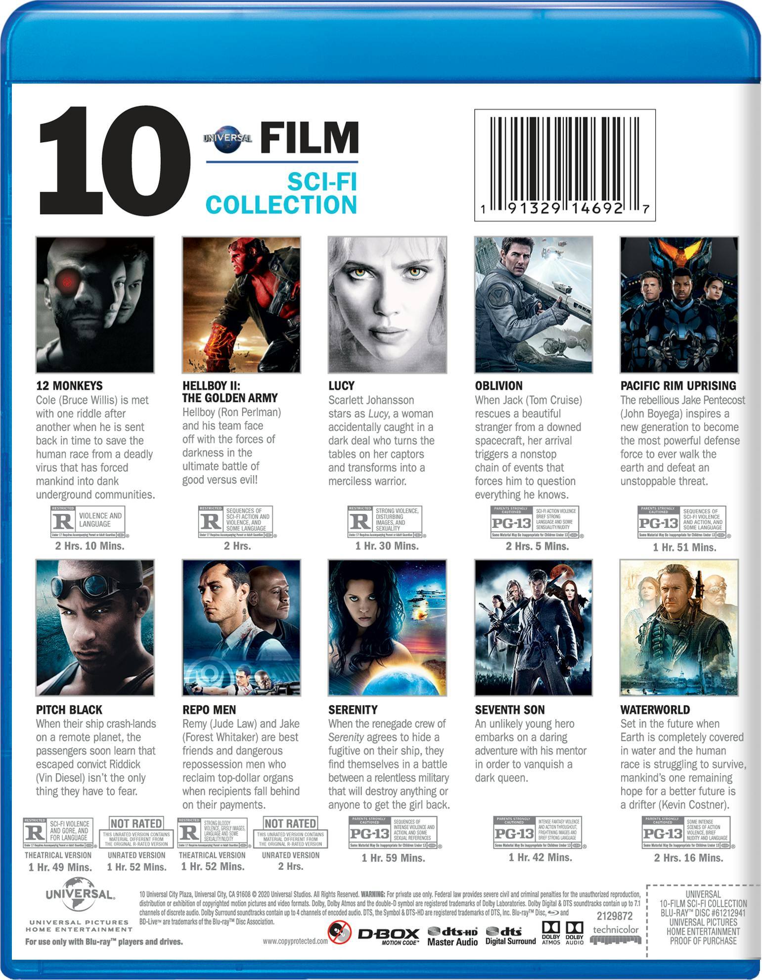 Angle. Universal 10-Film Sci-Fi Collection (Blu-ray Set) [Blu-ray].