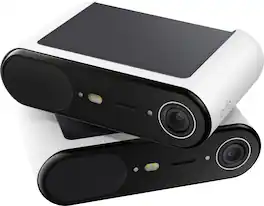 Arlo - Essential Solar Security Camera 2K - Wireless, Solar Powered, 2-Cam - White