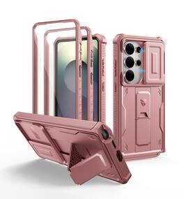 dexnor - for Samsung Galaxy S26 Ultra Case with Upgraded Slide Camera Cover & Kickstand(2026) - Peony Pink