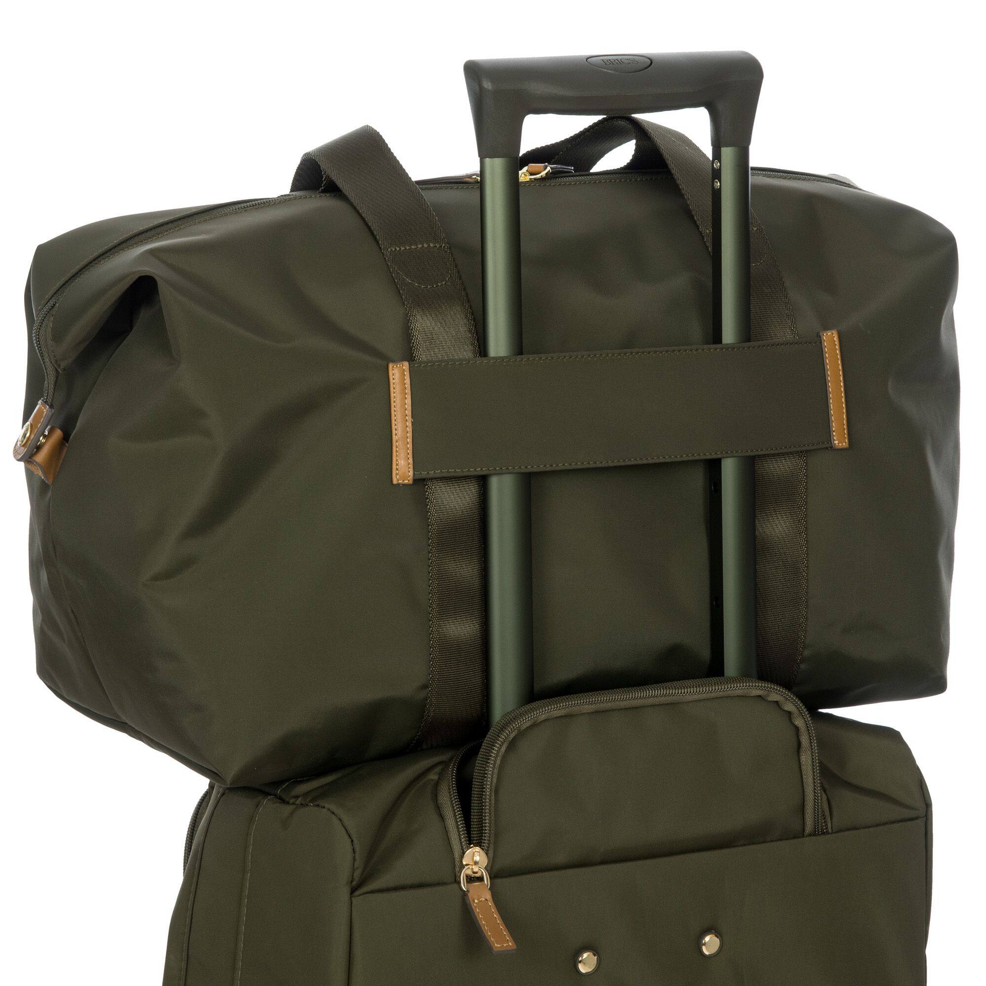 Left. Bric's - X-travel 18'' Folding Duffle - Olive.
