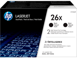 HP - 26X 2-pack High Yield Original LaserJet Toner Cartridges, Per - Black