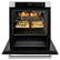 Alt View 2. ZLINE - 30 in. True Convection Wall Oven w/ Air Fry and Self Clean w/ White Matte Door - Stainless Steel.