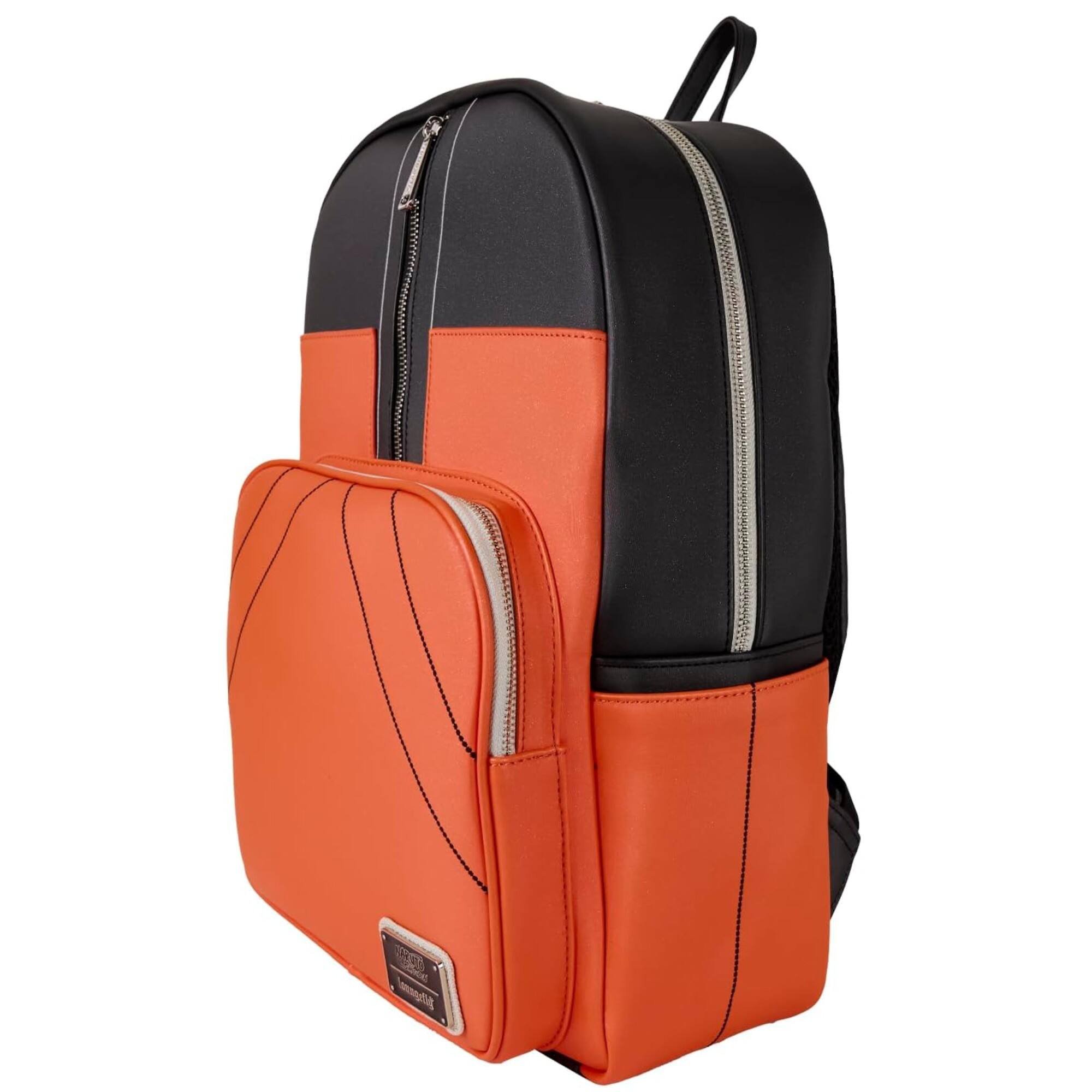 Alt View 1. LoungeFly - Loungefly Naruto Cosplay Outfit Full-Size Backpack - Orange.