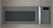 GE - 1.7 Cu. Ft. Over-the-Range Microwave - Slate - Larger Front