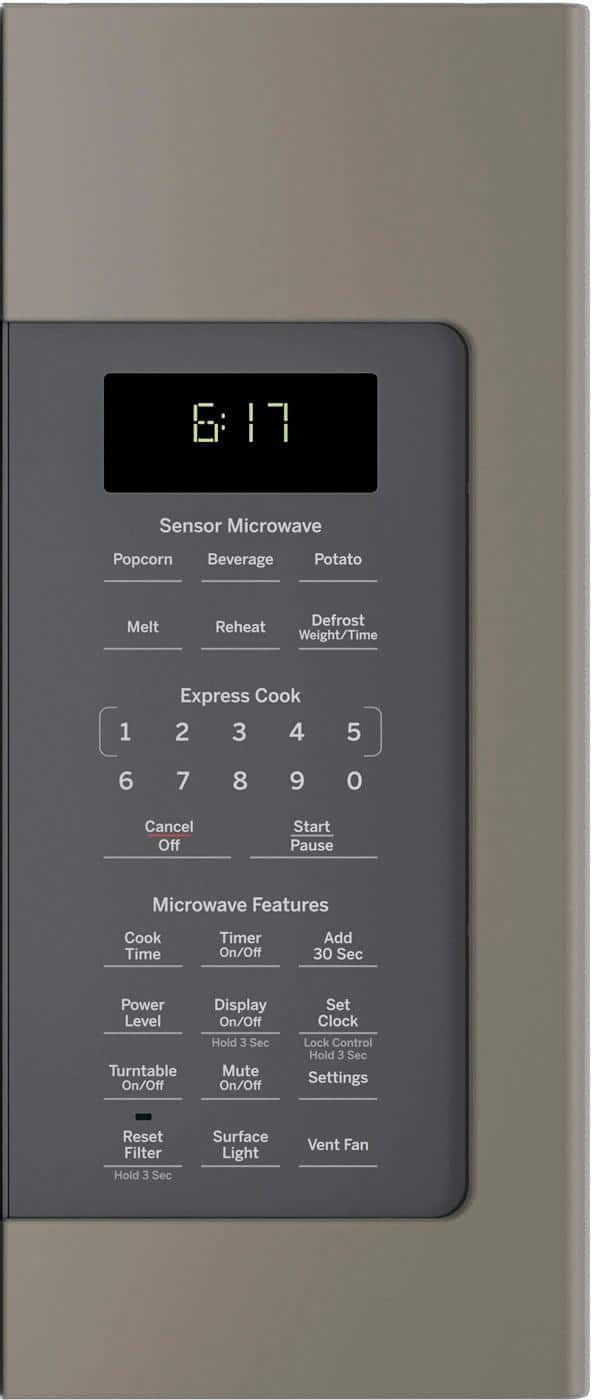 Alt View 1. GE - 1.7 Cu. Ft. Over-the-Range Microwave - Slate.